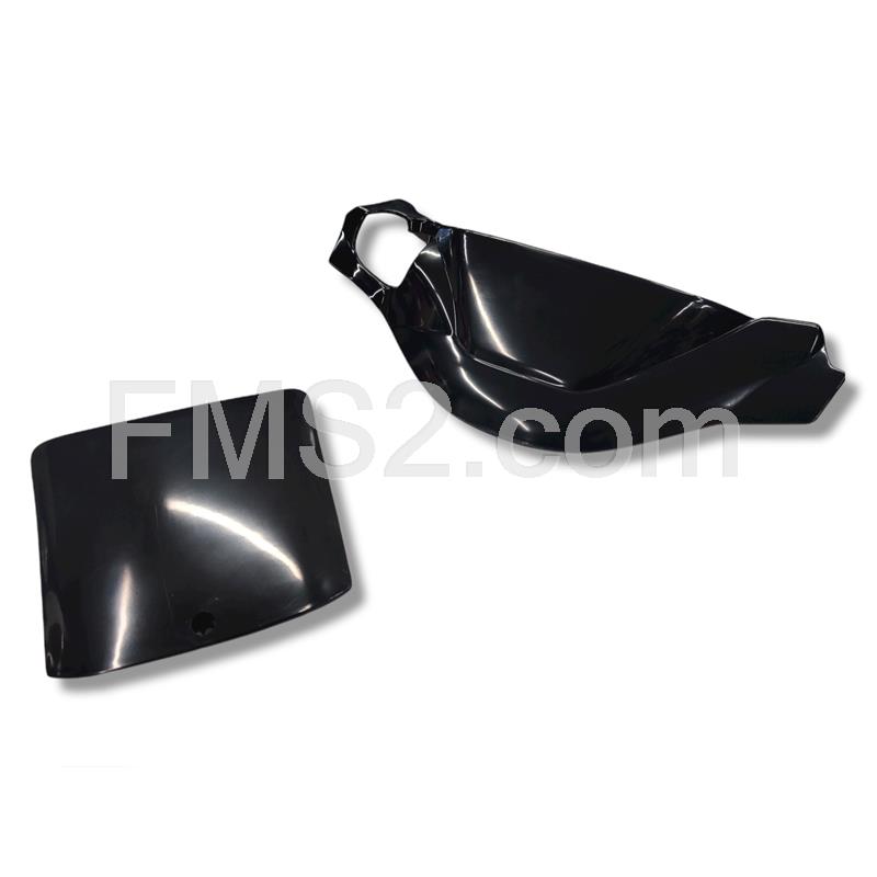 Kit 4 carene FACO per scooter MBK Booster spirit in plastica di colore nero grezzo non verniciate, ricambio KITNERO