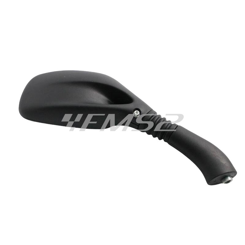 Specchietto retrovisore destro di colore nero attacco M8 per scooter Aprilia sr, ricambio 0882