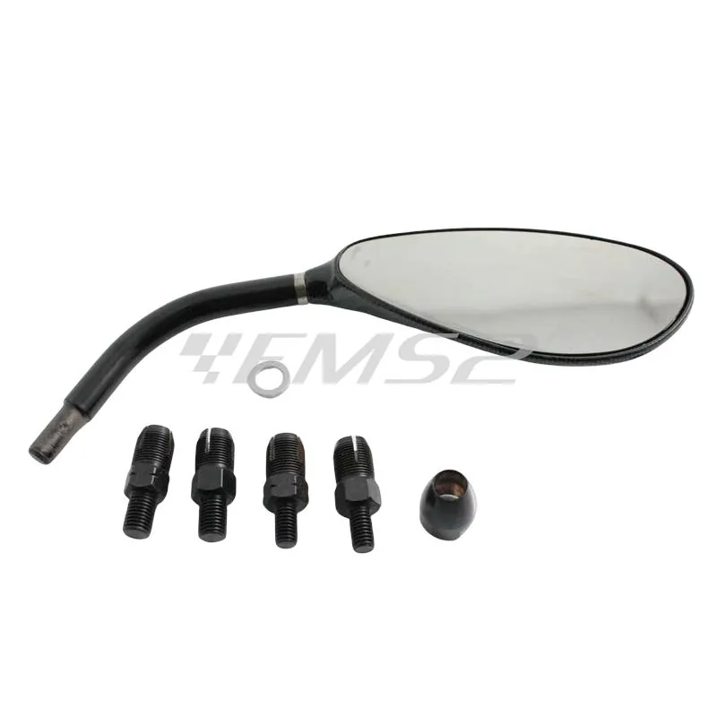 Specchietto retrovisore carbon destro completo di attacchi (FAR), ricambio 1626