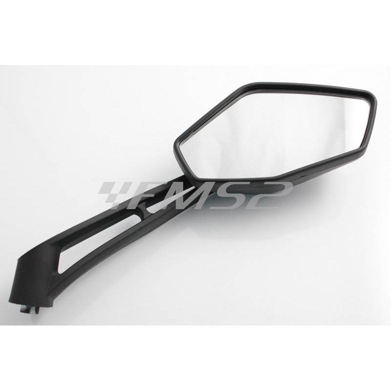 Specchietto retrovisore destro nero (FAR), ricambio 6090