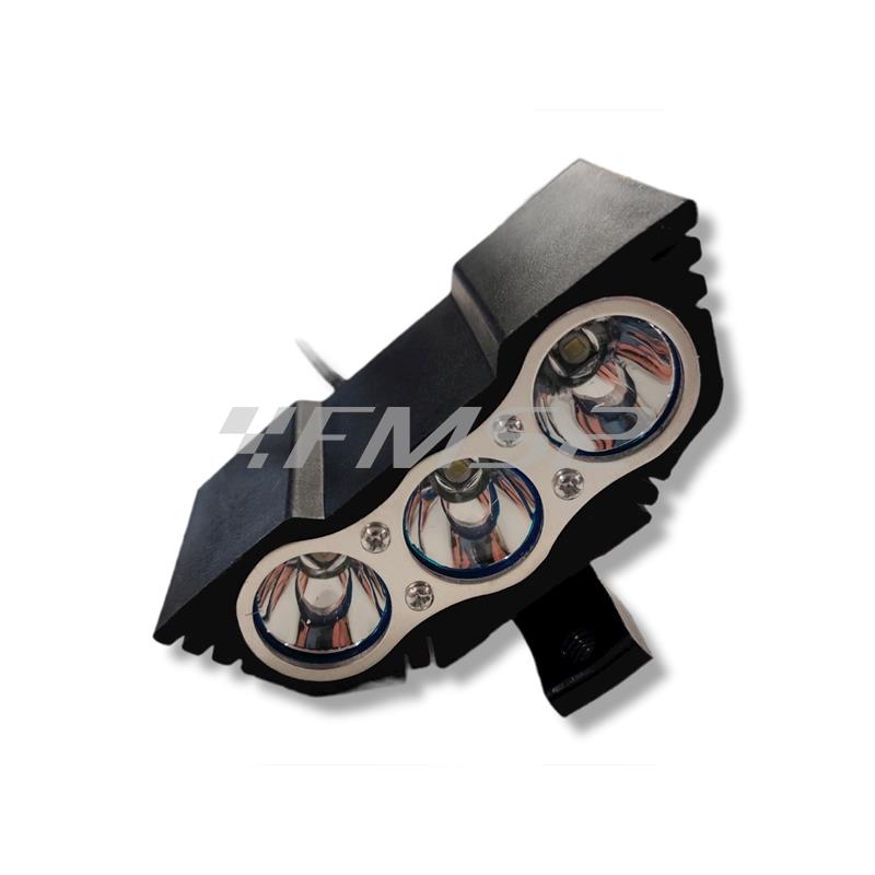 Proiettore ausiliario triplo led, ricambio 7658