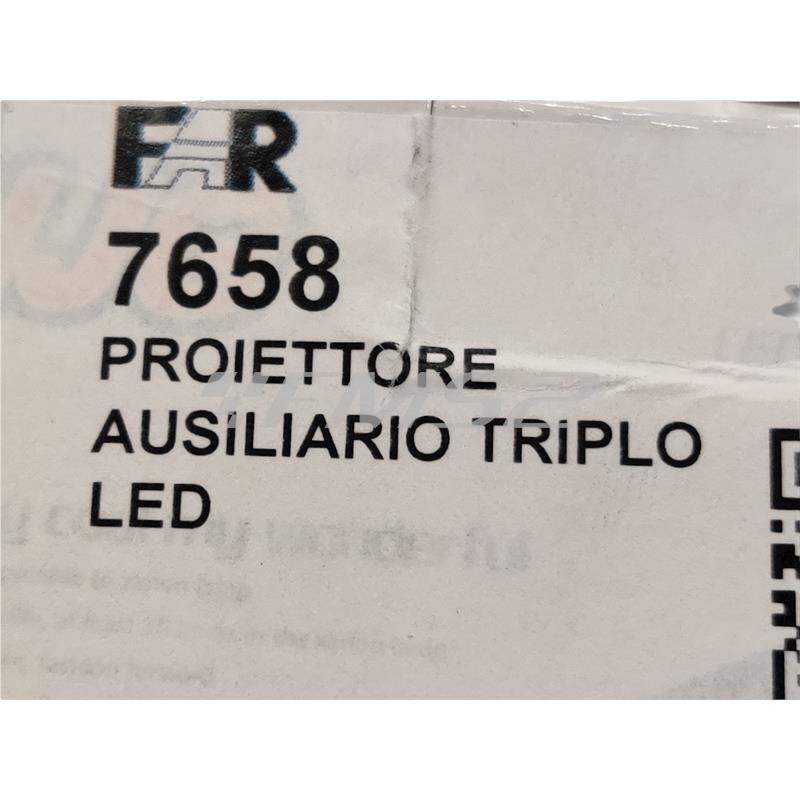 Proiettore ausiliario triplo led, ricambio 7658