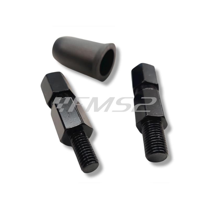 Retr. sx nero/ins. carbon, a manubrio -z, ricambio 7771