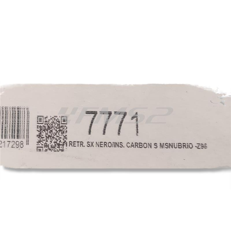 Retr. sx nero/ins. carbon, a manubrio -z, ricambio 7771