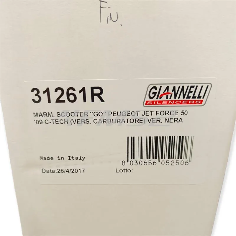 Marmitta scooter GO peugeot jet force 50, ricambio 31261R