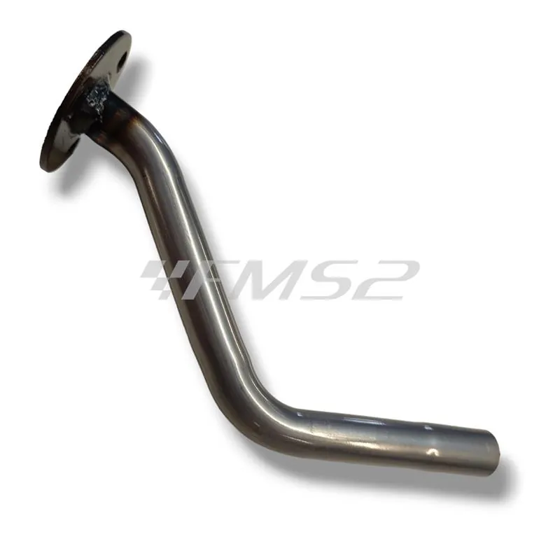 Silenziatore Giannelli in alluminio con forma tonda da abbinare alla pancia espansione codice 34076HF per ciclomotore enduro Sherco HRD 50 cc prodotti dal 1999 fino al 2002, codice 34077HF