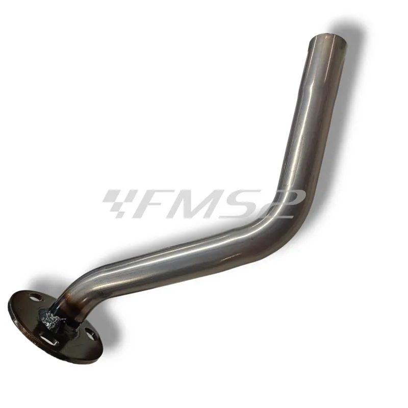 Silenziatore Giannelli in alluminio con forma tonda da abbinare alla pancia espansione codice 34076HF per ciclomotore enduro Sherco HRD 50 cc prodotti dal 1999 fino al 2002, codice 34077HF