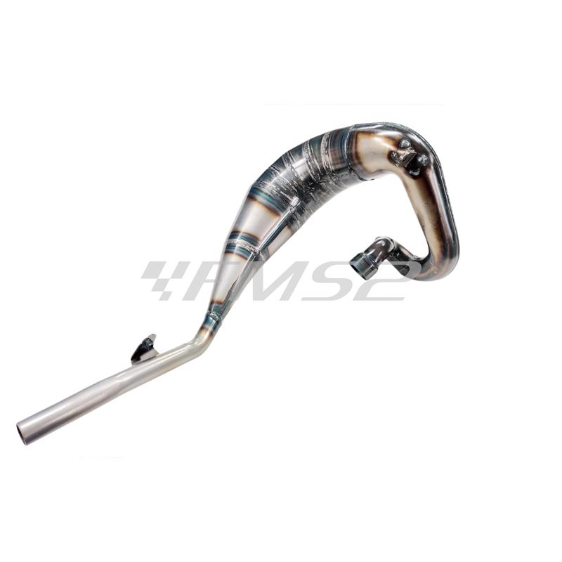 Marmitta espansione Giannelli modello Sonic con diametro imbocco silenziatore da 22 mm per enduro e motard Beta RR 50cc prodotti dal 2021 fino al 2022 con type C5, codice 34090HF