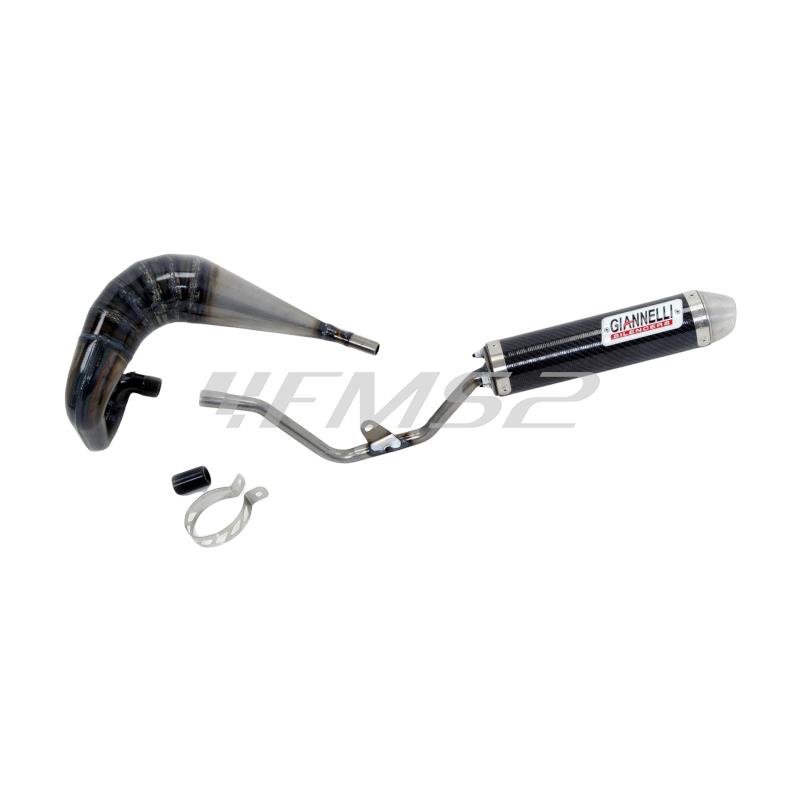 Silenziatore carbonio enduro/cross 2T versione alta 2 Tempi Gilera GSM 50 , codice 34632HF