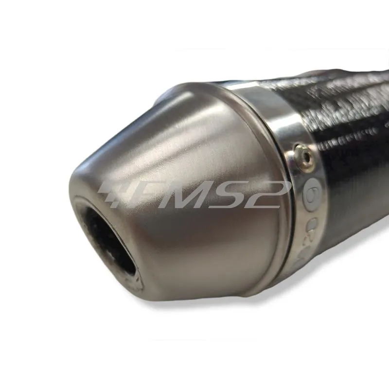 34688HF Silenziatore marmitta Giannelli per ciclomotore Beta 50 enduro dal 2009 al 2011 in carbonio ed omologato