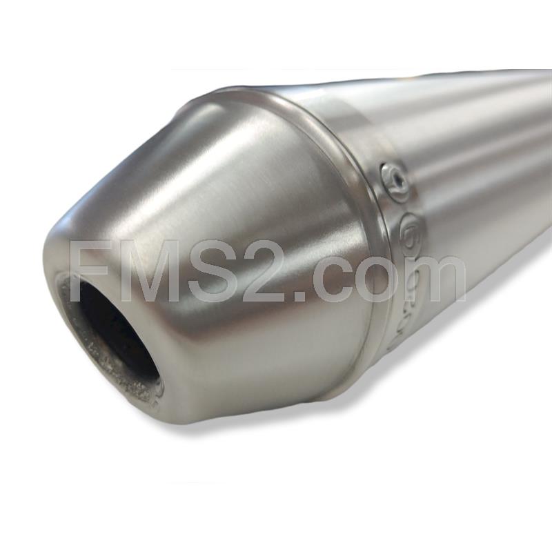 Silenziatore in alluminio Giannelli diametro 70 mm ksr moto tr50sm/, ricambio 34695HF