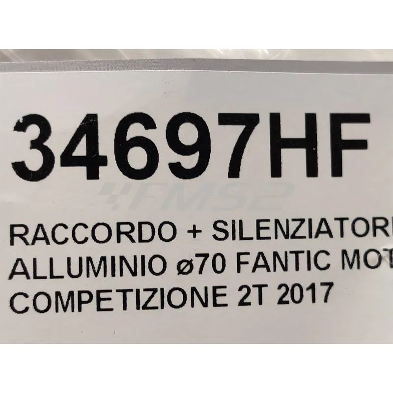 Silenziatore alluminio enduro/cross 2T 2 Tempi Fantic Motor 50ER - 50MR Competizione, codice 34697HF