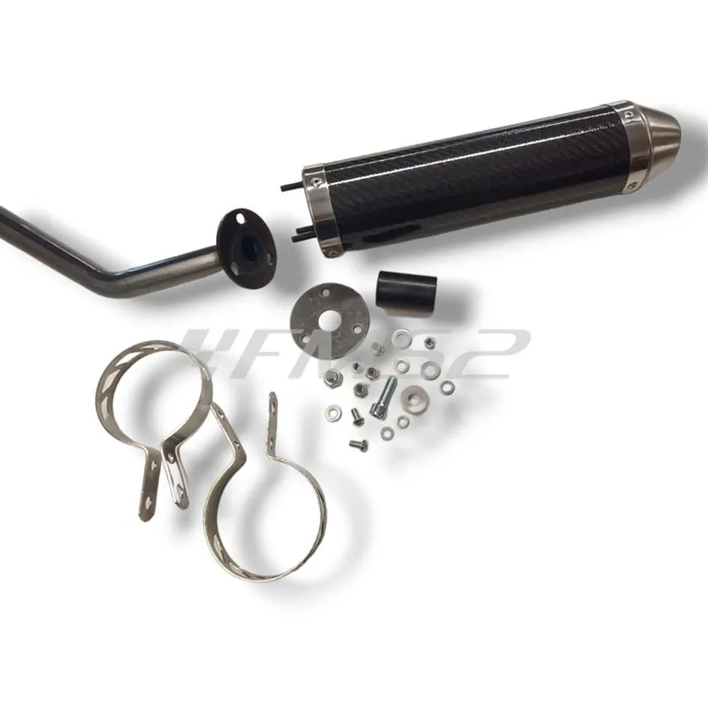 Silenziatore carbonio enduro/cross 2T 2 Tempi Fantic Motor Casa 50/Performance 2T, codice 34704HF