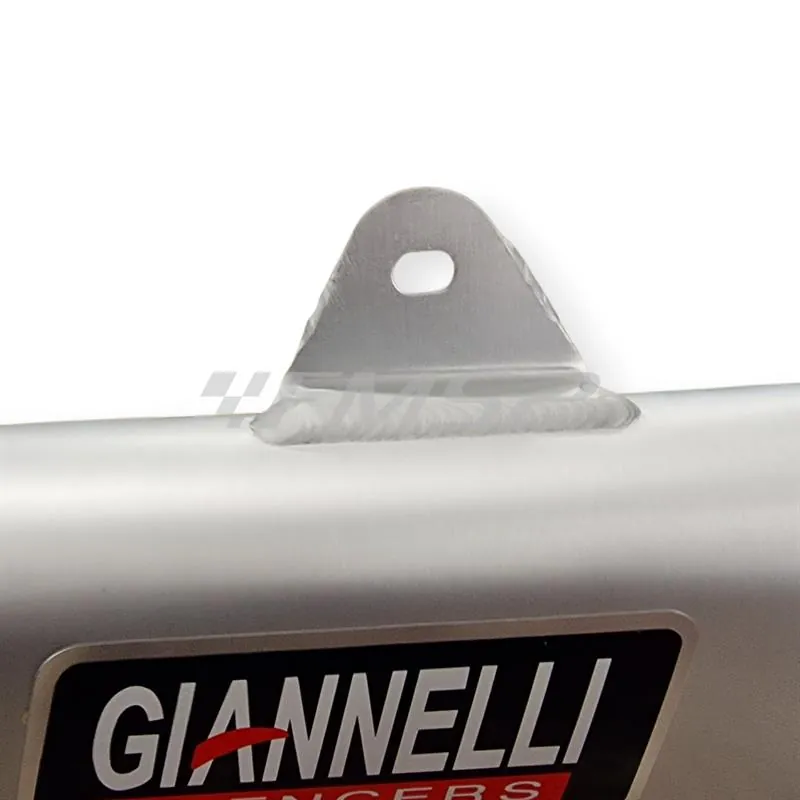 34710HS Silenziatore Giannelli Sonic 34710HS per BETA ENDURO/MOTARD RR 50cc prodotti dal 2021 fino al 2022 (type C5) con Ø innesto 22mm omologato in alluminio anodizzato argento