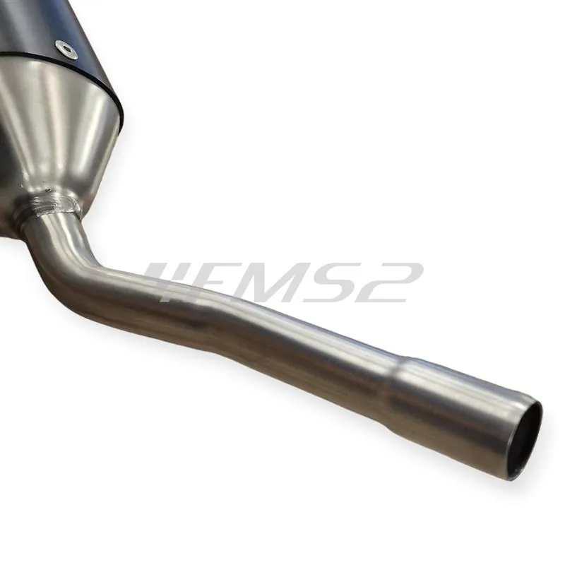 Silenziatore Giannelli Sonic 34711HS per BETA ENDURO/MOTARD RR 50cc prodotti dal 2021 fino al 2022 (type C5) con Ø innesto 22mm omologato in alluminio anodizzato nero