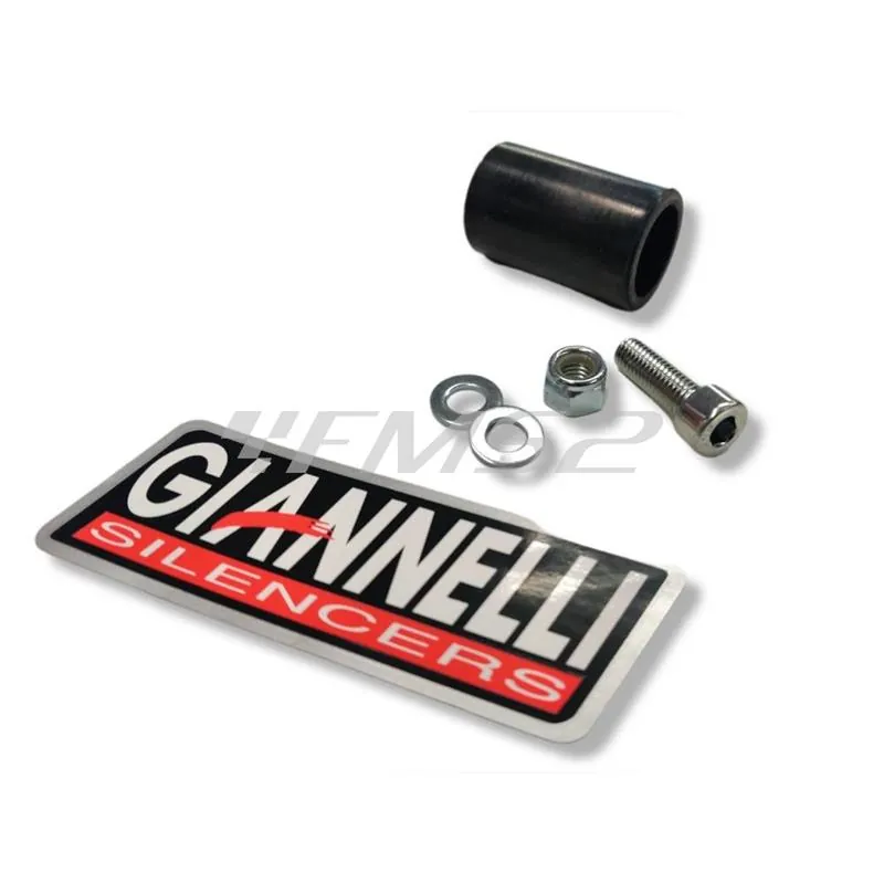 Silenziatore omologato sonic in alluminio anodizzato nero con fondello in carbonio da abbinare alla pancia originale oppure alla Giannelli 34093HF per Fantic Motor euro 5 prodotti dal 2021 in poi, ricambio 34713HS