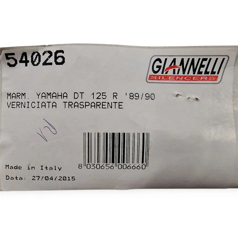 54026 Marmitta Yamaha dt 125 r '89/90 verniciata