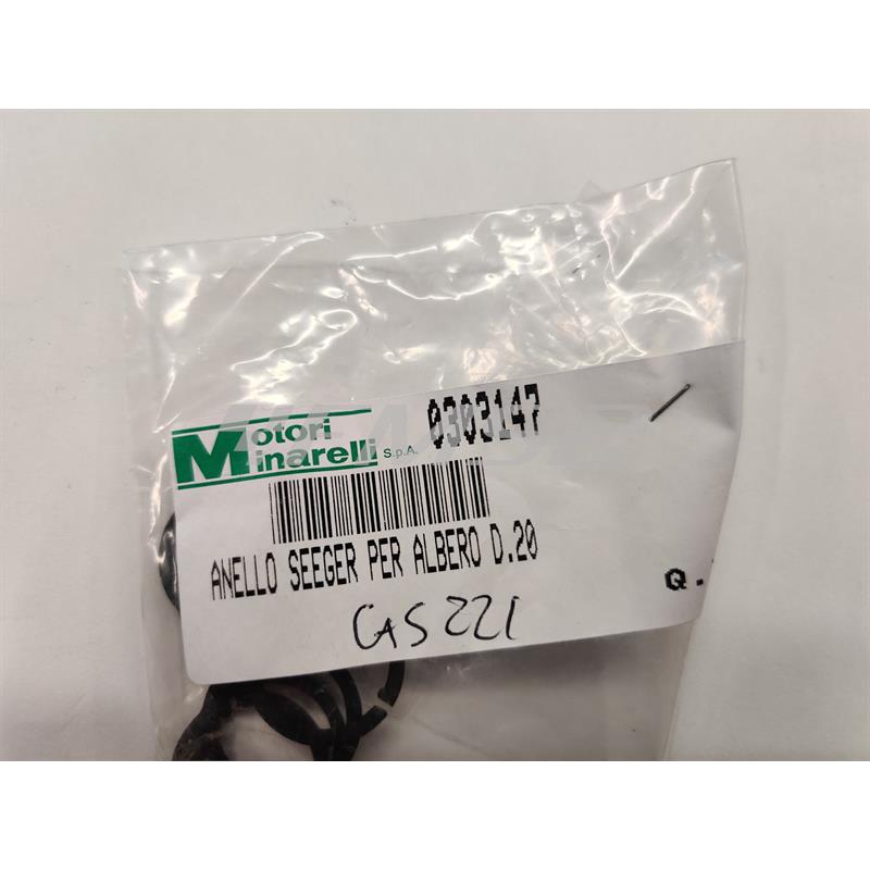 Anello seeger p/alb. d. 20, ricambio 0303147