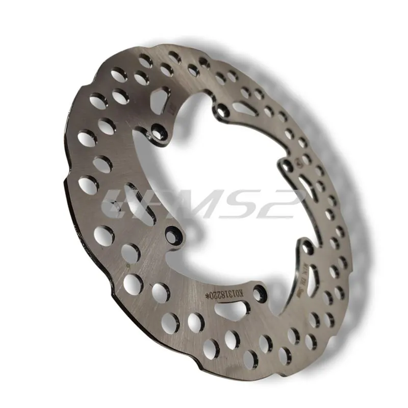 Disco freno posteriore diametro 220 mm con profilo wave originale Vent HM con fissaggio a 6 viti per 50 e 125 cc prodotti dal 2018 in poi, ricambio K01318220