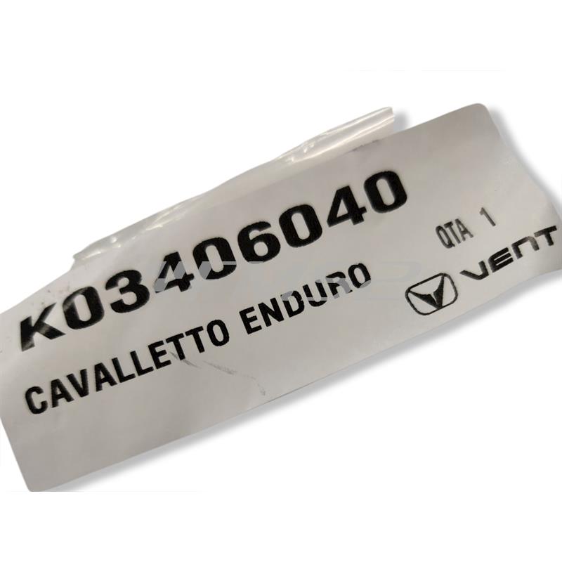 Cavalletto laterale in alluminio originale HM-VENT con lunghezza 370 mm per enduro e motard 50 e 125 cc 2 tempi prodotti dal 2006 fino al 2018, ricambio K03406040