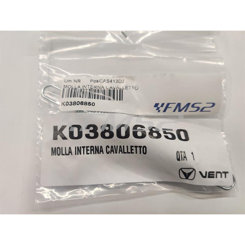 Molla interna ritorno cavalletto laterale originale Hm - Vent per 50, 125, 250 e 450 cc 2 e 4 tempi, ricambio K03806850