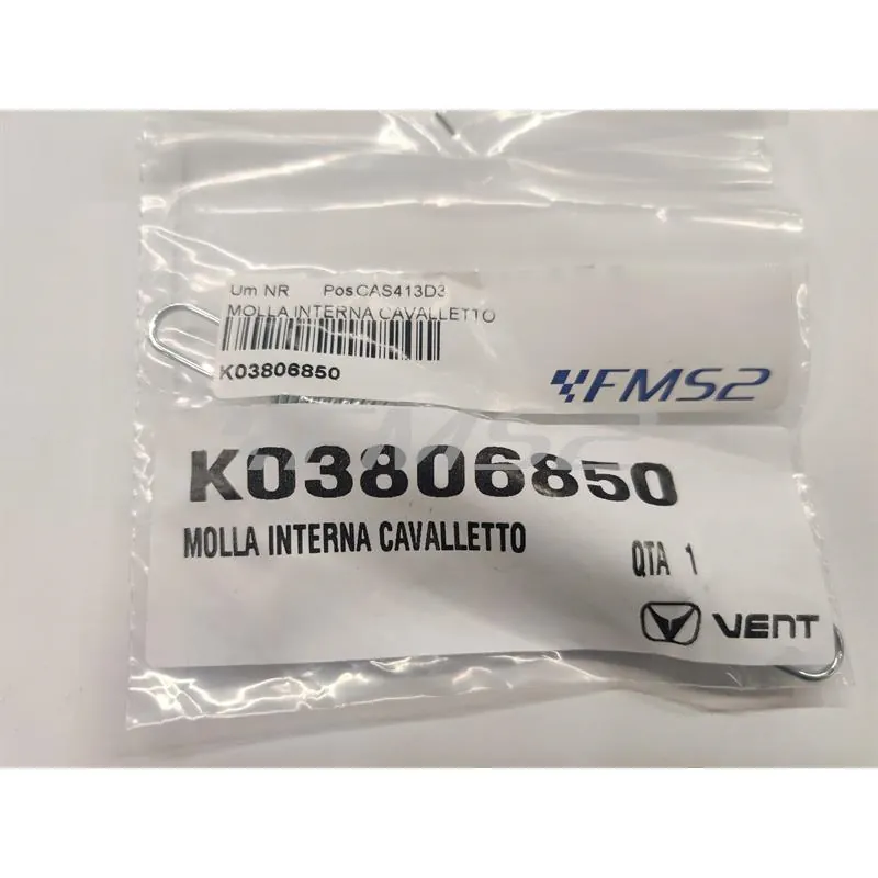 K03806850 Molla interna ritorno cavalletto laterale originale Hm - Vent per 50, 125, 250 e 450 cc 2 e 4 tempi