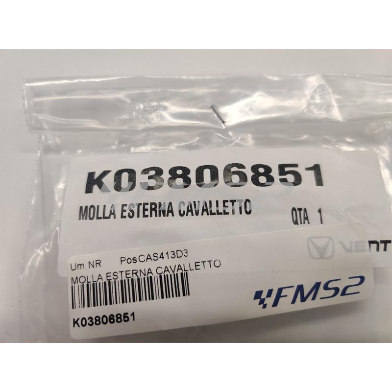 Molla esterna ritorno cavalletto laterale originale Hm - Vent per 50, 125, 250 e 450 cc 2 e 4 tempi, ricambio K03806851