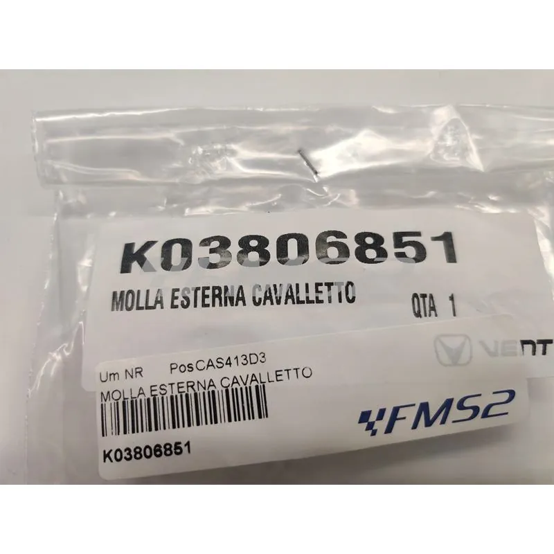 K03806851 Molla esterna ritorno cavalletto laterale originale Hm - Vent per 50, 125, 250 e 450 cc 2 e 4 tempi