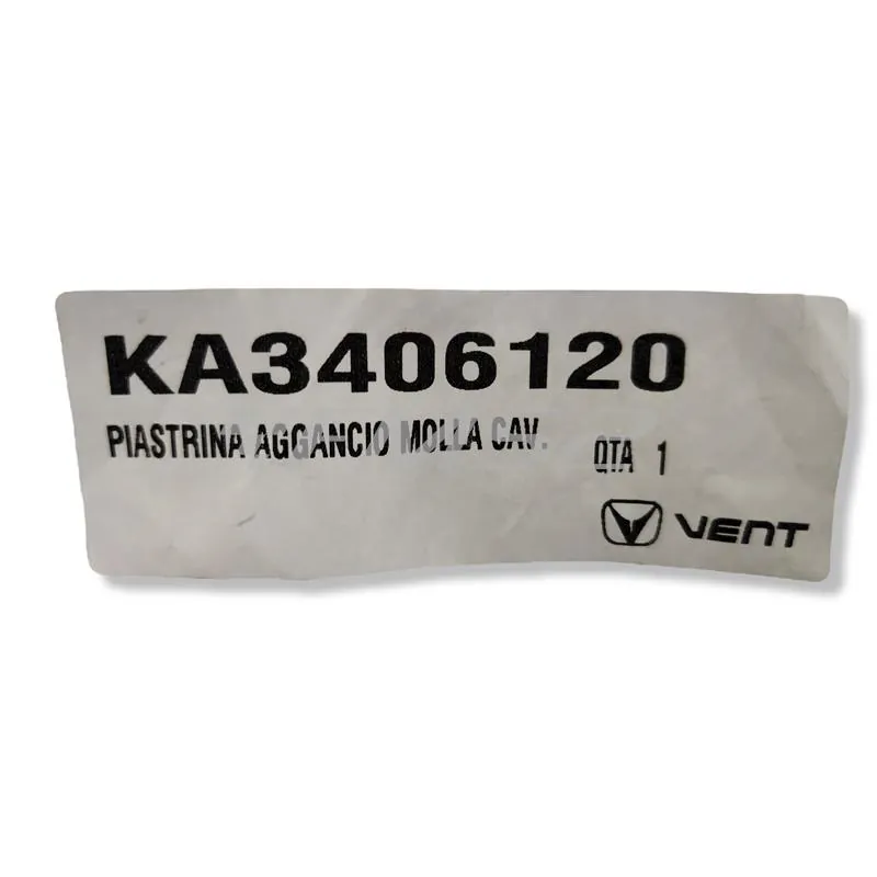 KA3406120 Piastrina aggancio molla cavalletto laterale HM-Vent per enduro e motard prodotti dal 2004 in poi 50, 125, 25 e 450 cc 2 tempi e 4 tempi