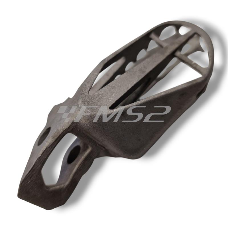 Pedana poggiapiedi destra HM-Vent in acciaio trattato per utilizzo sui CRE, Baja, Derapage, Crm, RR, CRM, 50 e 125 cc 2 e 4 tempi prodotti dal 2006 in poi, ricambio KA3406501