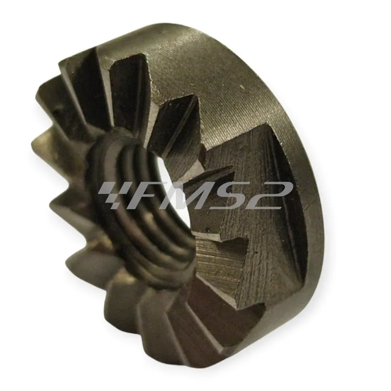 KM131035 Dado innesto frontale avviamento Franco Morini S6 KM131035 Vent HM per Malaguti Grizzly 50, HM e Aprilia - OEM 60911000 67008700