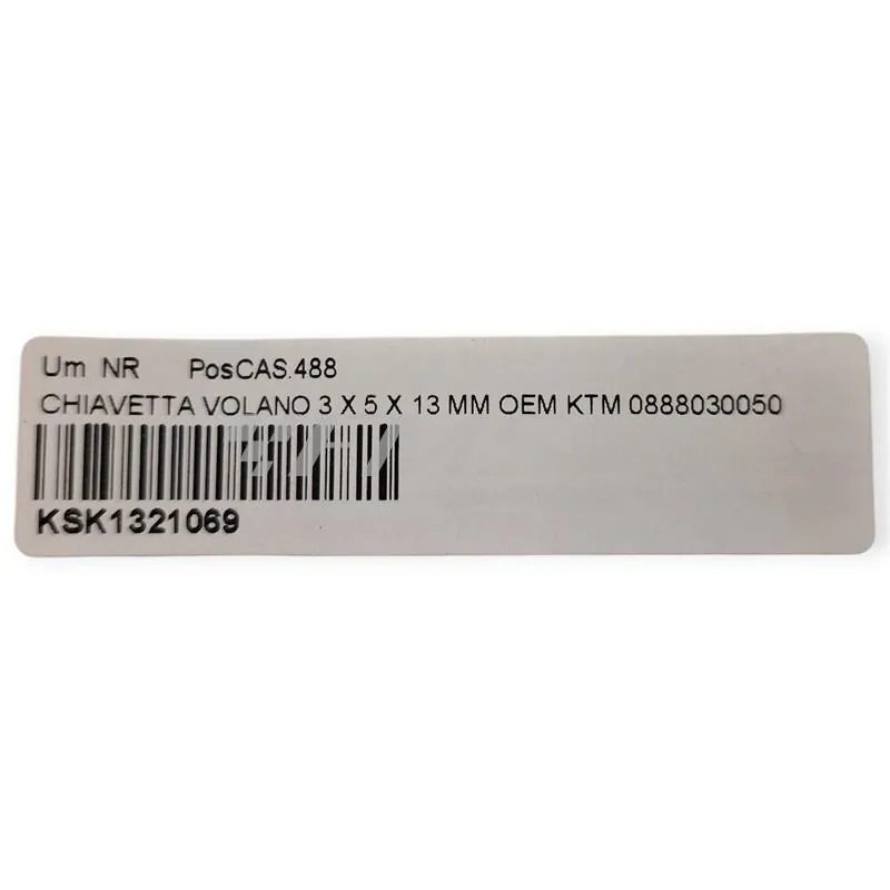 KSK1321069 Chiavetta volano 3 x 5 x 13 mm OEM KTM 0888030050