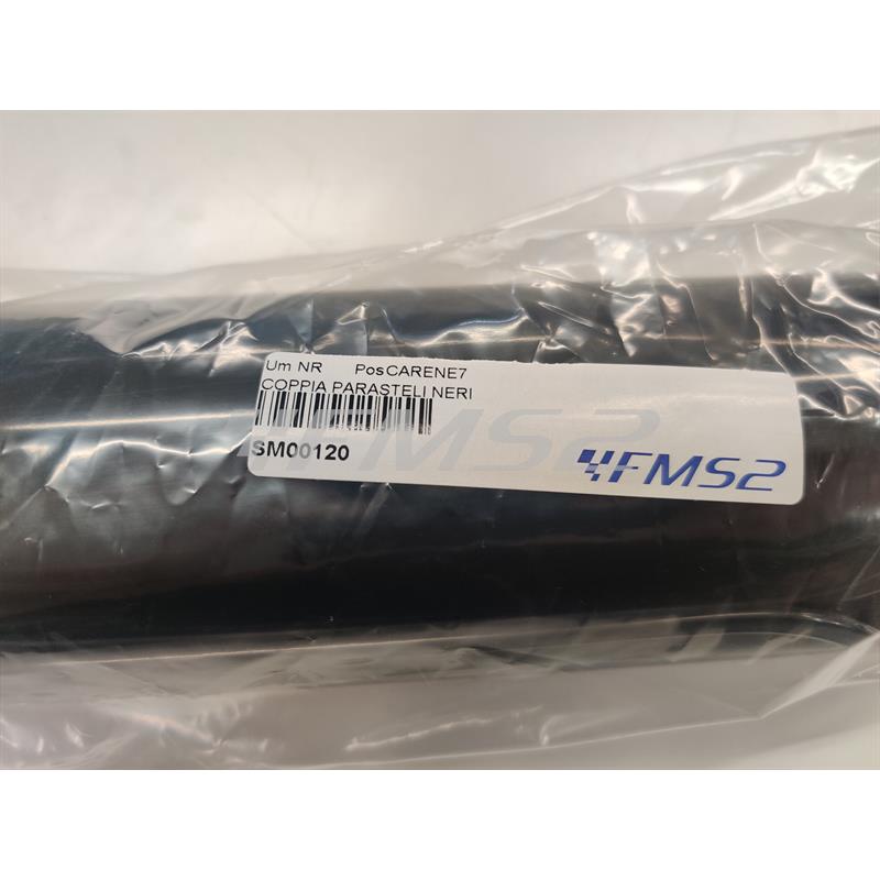 Coppia parasteli forcella anteriore di colore nero per HM-Vent 50, 125, 250 e 450 cc prodotti dal 2003 fino al 2012, ricambio SM00120