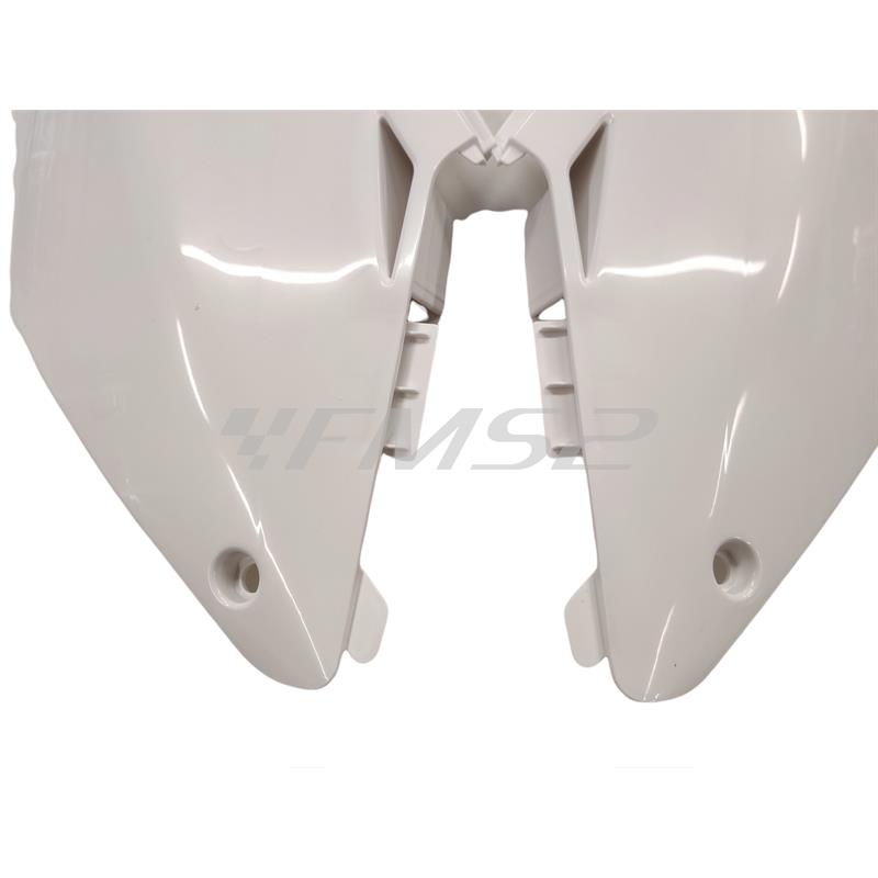 Coppia fianchetti sotto sella posteriori HM - Vent in plastica di colore bianco senza grafiche per HM e Vent 50 cc e 125 cc enduro e motard, ricambio W23207