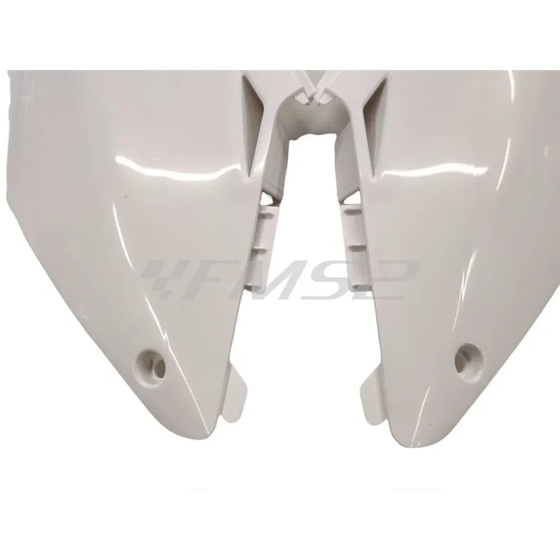 w23207 Coppia fianchetti sotto sella posteriori HM - Vent in plastica di colore bianco senza grafiche per HM e Vent 50 cc e 125 cc enduro e motard