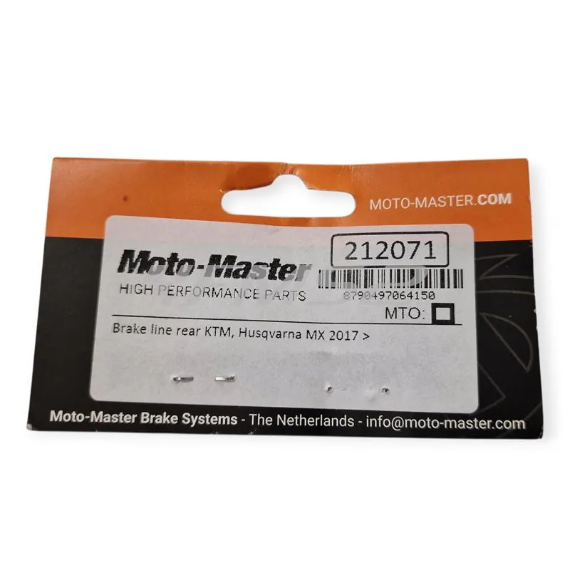 212071 Tubo freno posteriore Motomaster in treccia per KTM, HUSQVARNA e GAS GAS 2T e 4T prodotti dopo il 2017