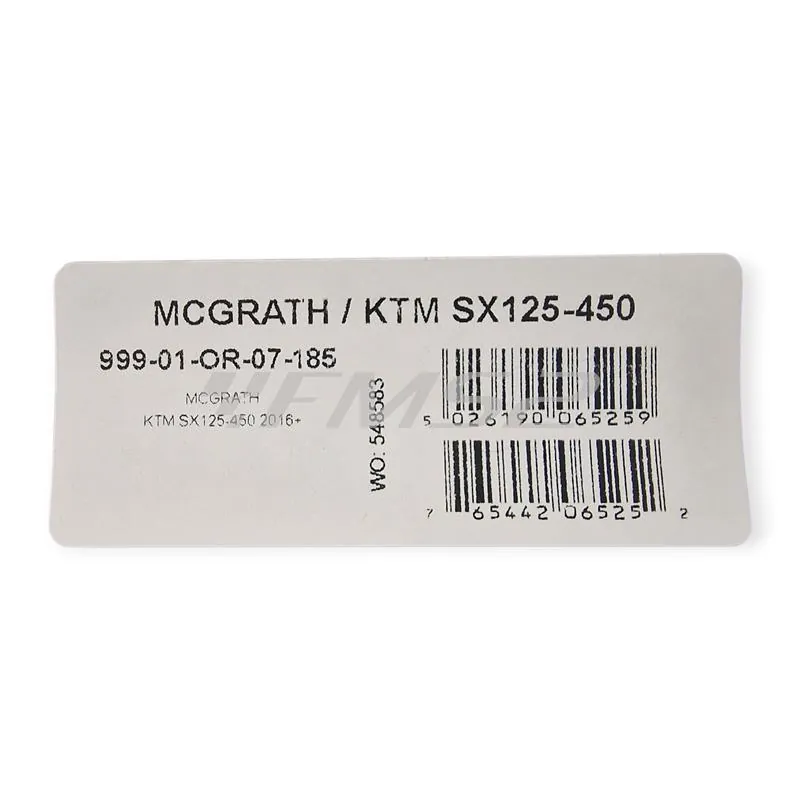 999-01-OR-07-185 Manubrio RENTHAL TWINWALL 999 McGrath 28,6 mm anodizzato arancio – Compatibile moto cross, offroad e motard