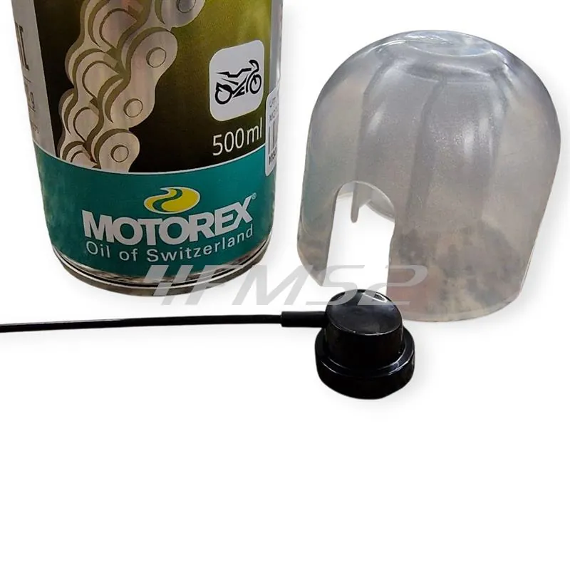 Lubrificante catena racing spray Motorex con aggiunta di PTFE - bomboletta spray da 500 ml, ricambio M302336
