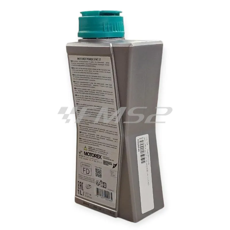Olio miscela Motorex Power Synt 100% sintetico 2 tempi flacone da 1 litro - adatto anche alla miscelazione automatica, ricambio M308248