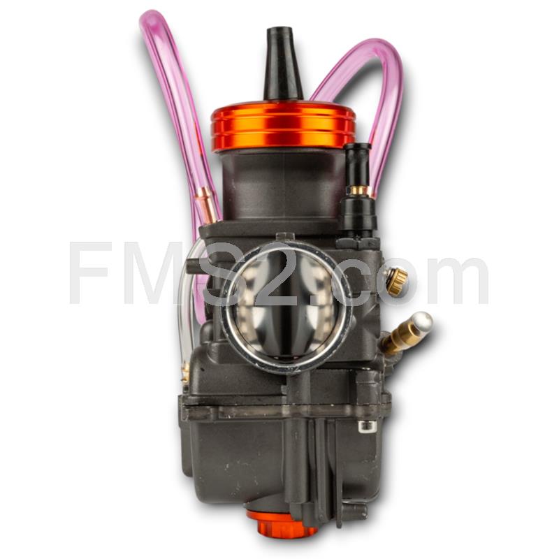 Carburatore PWK 28 Racing V2 senza depressore e miscelatore, distribuito da Motoforce per applicazioni varie 2 tempi, ricambio MF1620310