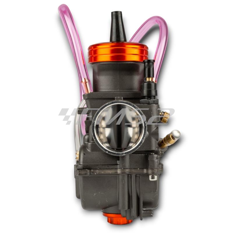 Carburatore PWK 28 Racing V2 senza depressore e miscelatore, distribuito da Motoforce per applicazioni varie 2 tempi, ricambio MF1620310