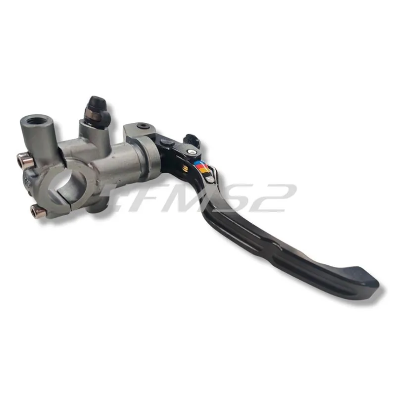 MF45.00026 Pompa freno Motoforce attacco radiale con lavorazione CNC e montaggio sul lato destro o sinistro e leva regolabile