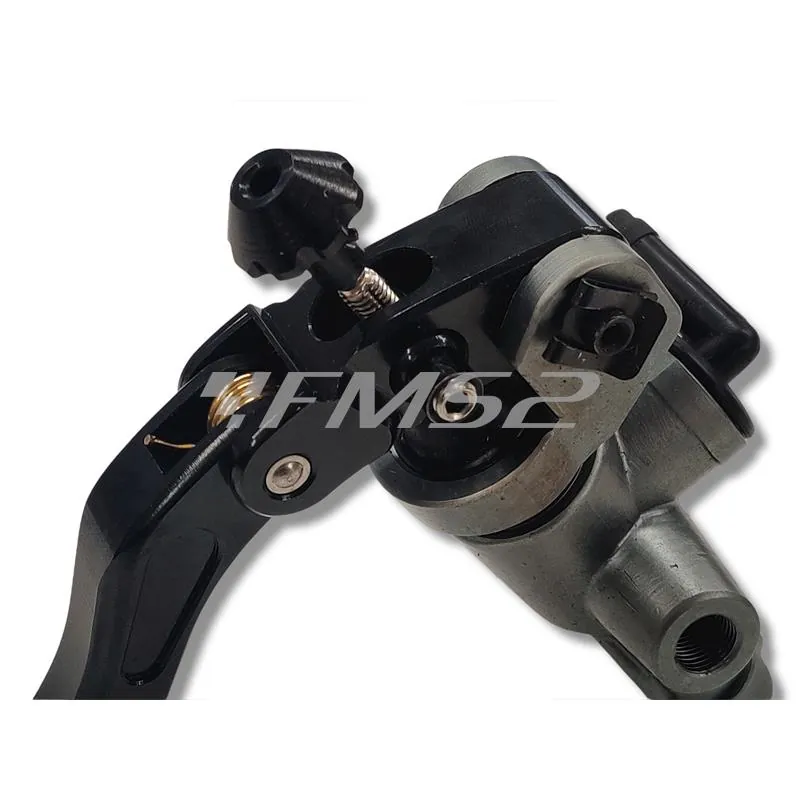 MF45.00026 Pompa freno Motoforce attacco radiale con lavorazione CNC e montaggio sul lato destro o sinistro e leva regolabile