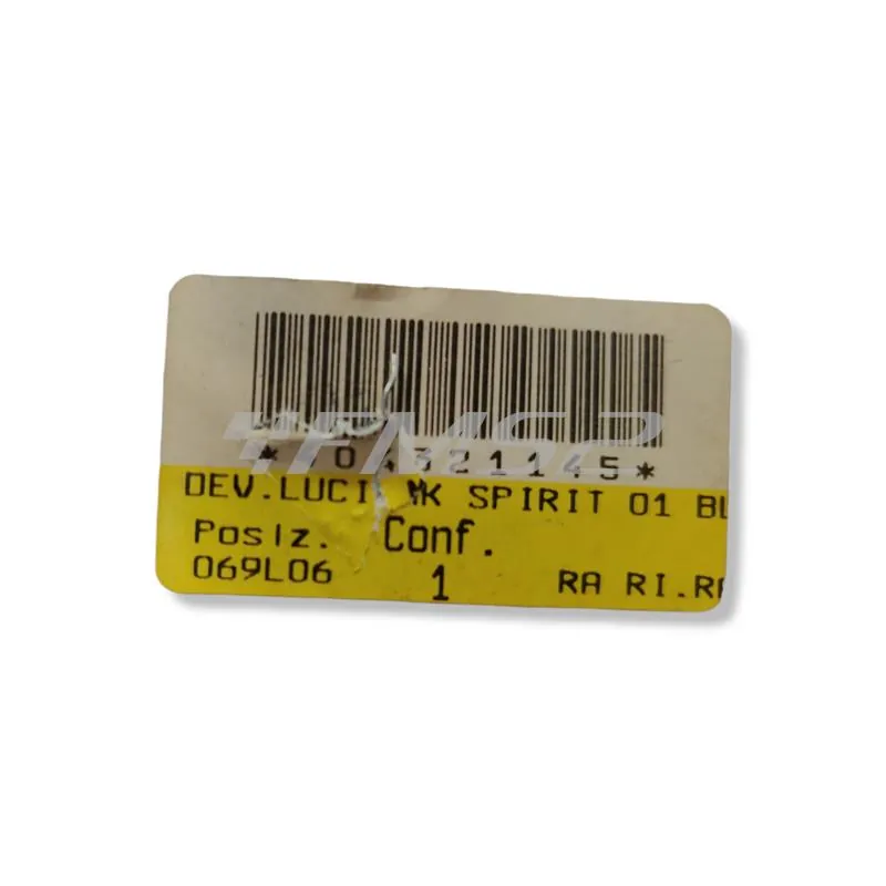 Devio luci Booster Spirit 2001 blu cromato  (Mandelli), ricambio 404321145