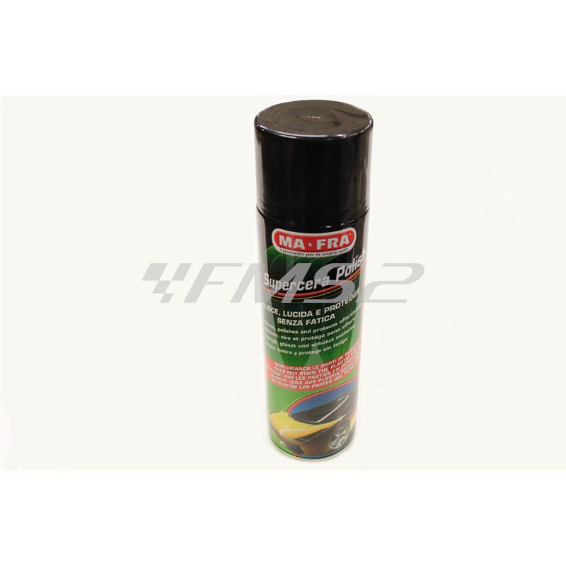 Spray Supercera polish Mafra da 500 ml per carrozzeria in metallo di moto e auto, ricambio H0266