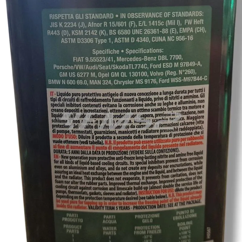 Liquido Radiatori Mafra Contra Ice HO042 Antigelo Puro 1 Litro da Diluire – Ricambi Auto Moto Scooter, ricambio HO042