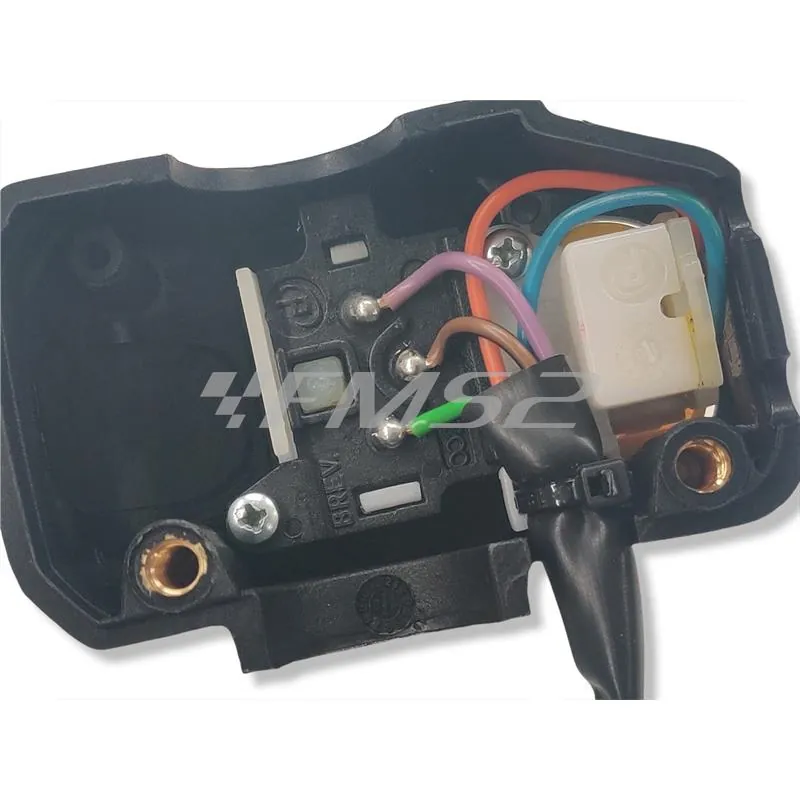 Commutatore devio frecce e clacson lato sinistro originale per scooter Malaguti F10 AC e F12R raffreddati ad aria e liquido prodotti dal 2007al 2010, ricambio 02008100