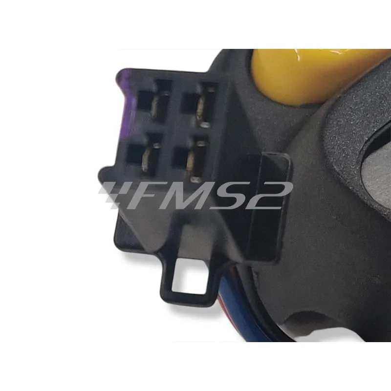 Commutatore devio fanali lato destro con pulsante mode e avviamento elettrico originale per scooter Malaguti F12R raffreddati ad aria e liquido prodotti dal 2007al 2010, ricambio 02008200