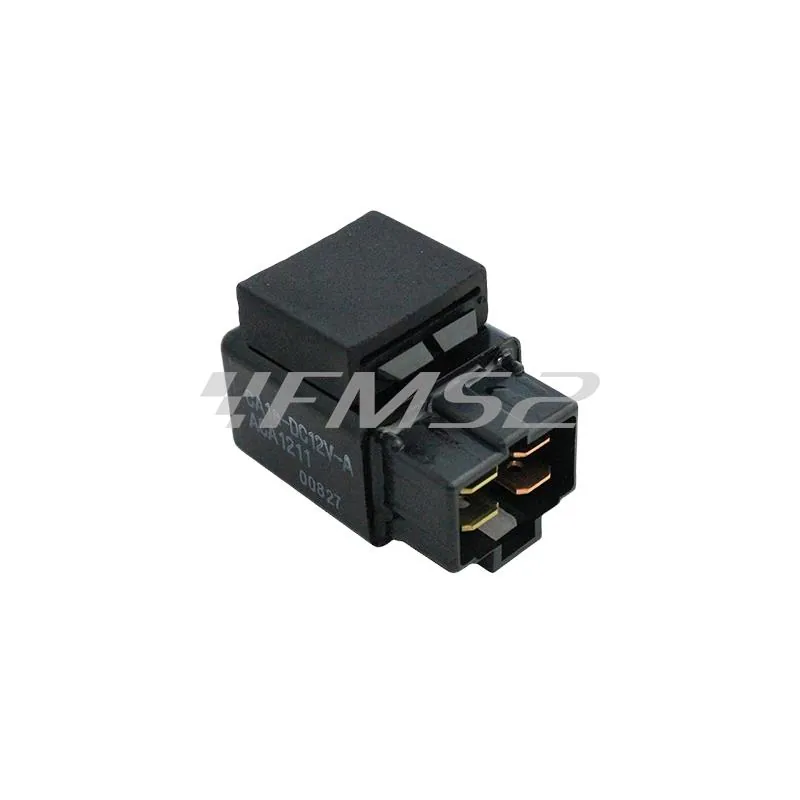 Relè teleruttore avviamento elettrico 12 Volt e 20 A per scooter e maxi scooter Malaguti e applicabile anche ad altri veicoli, ricambio 02501500