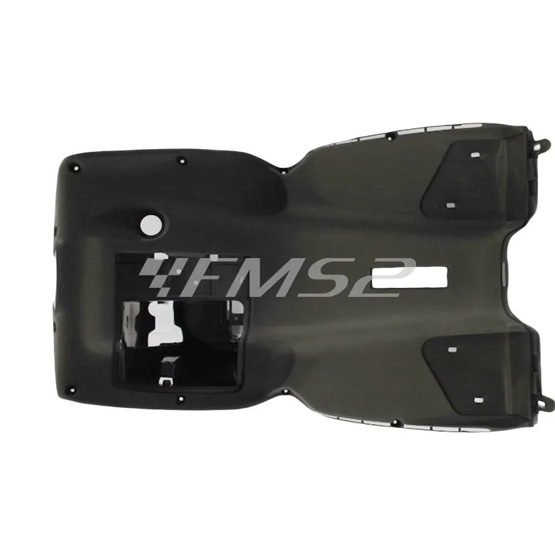 Scudo paragambe originale Malaguti in plastica di colore grigio per scooter Phantom F12 50 e 100 cc con raffreddamento ad aria, ricambio 06504407